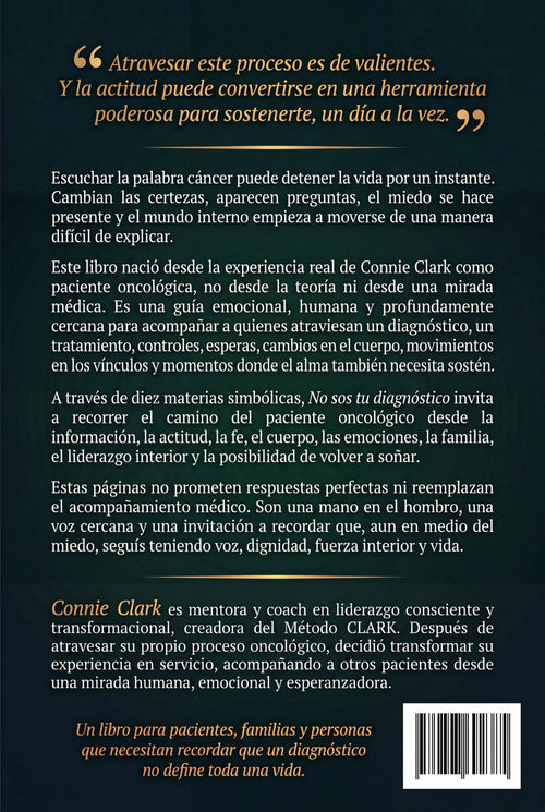 Contratapa del Libro No Sos tu diagnóstico